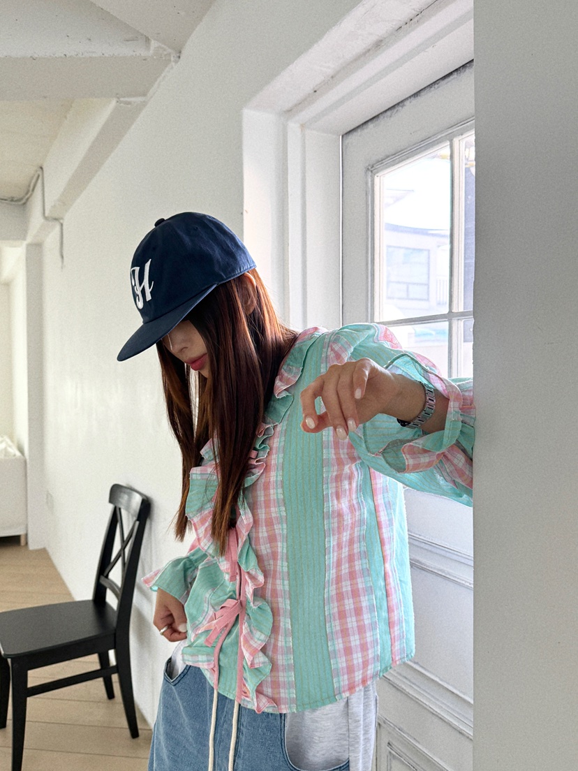 MOSMOS韓國直郵實拍女士新品職業人氣休閑推薦襯衫蕾絲衫MOSMOS襯衫/蕾絲衫