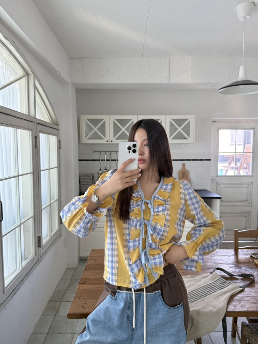 MOSMOS韓國直郵實拍女士新品職業人氣休閑推薦襯衫蕾絲衫MOSMOS襯衫/蕾絲衫