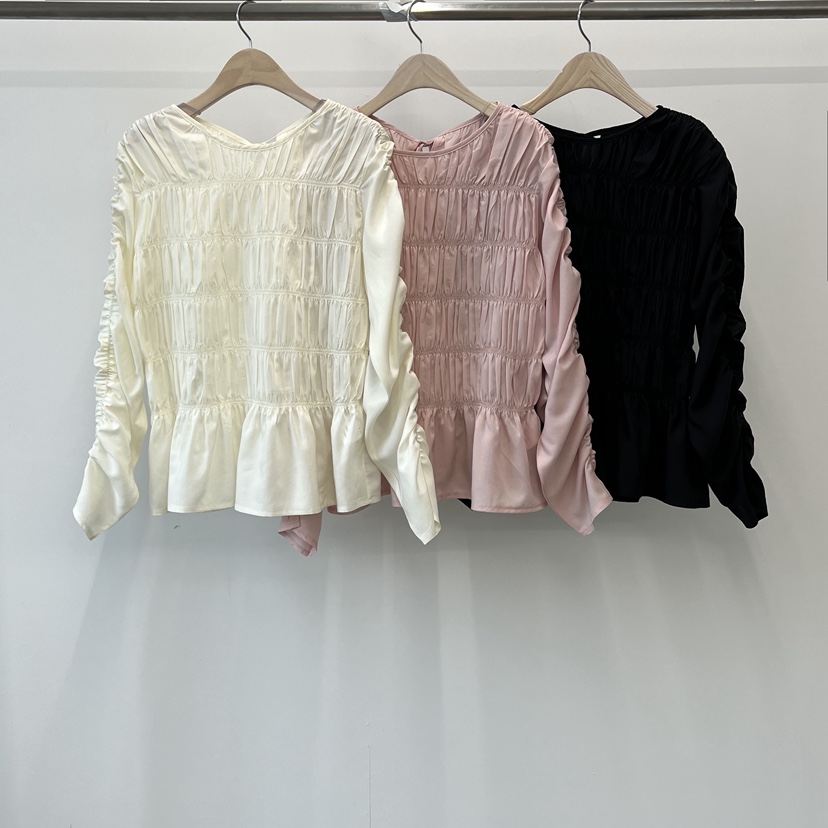 ANOTHER AVENUE韓國直郵女裝新品職業熱賣襯衫蕾絲衫褶皺ANOTHER AVENUE襯衫/蕾絲衫