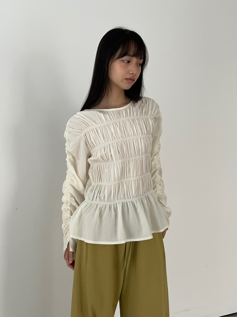 ANOTHER AVENUE韓國直郵女裝新品職業熱賣襯衫蕾絲衫褶皺ANOTHER AVENUE襯衫/蕾絲衫