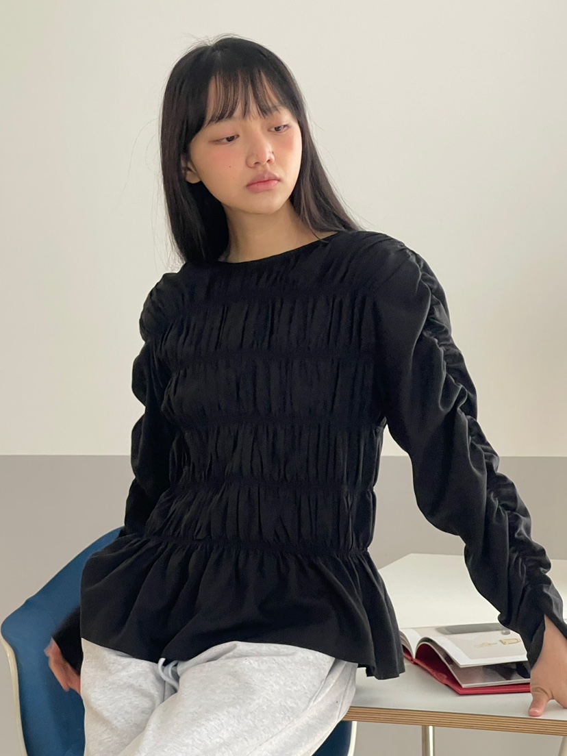 ANOTHER AVENUE韓國直郵女裝新品職業熱賣襯衫蕾絲衫褶皺ANOTHER AVENUE襯衫/蕾絲衫