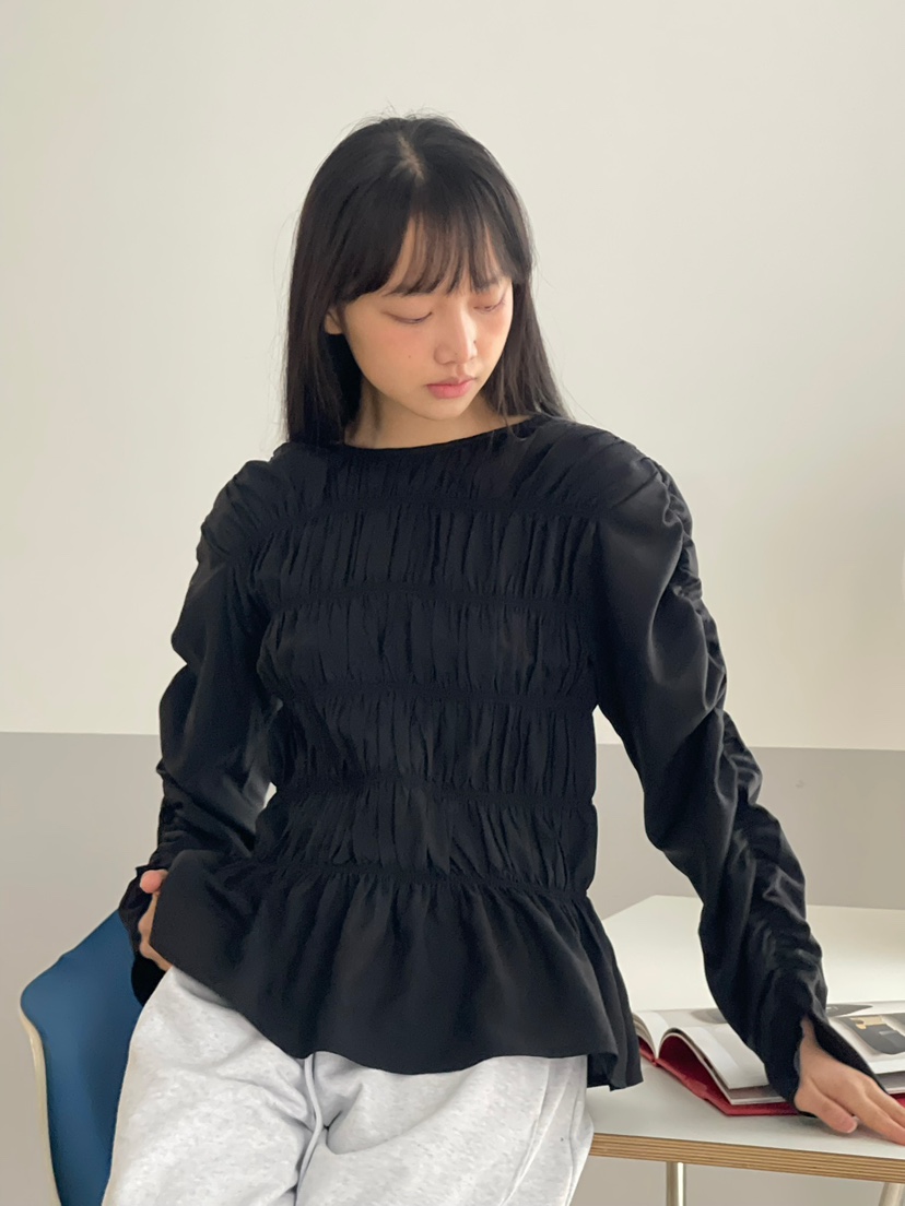 ANOTHER AVENUE韓國直郵女裝新品職業熱賣襯衫蕾絲衫褶皺ANOTHER AVENUE襯衫/蕾絲衫