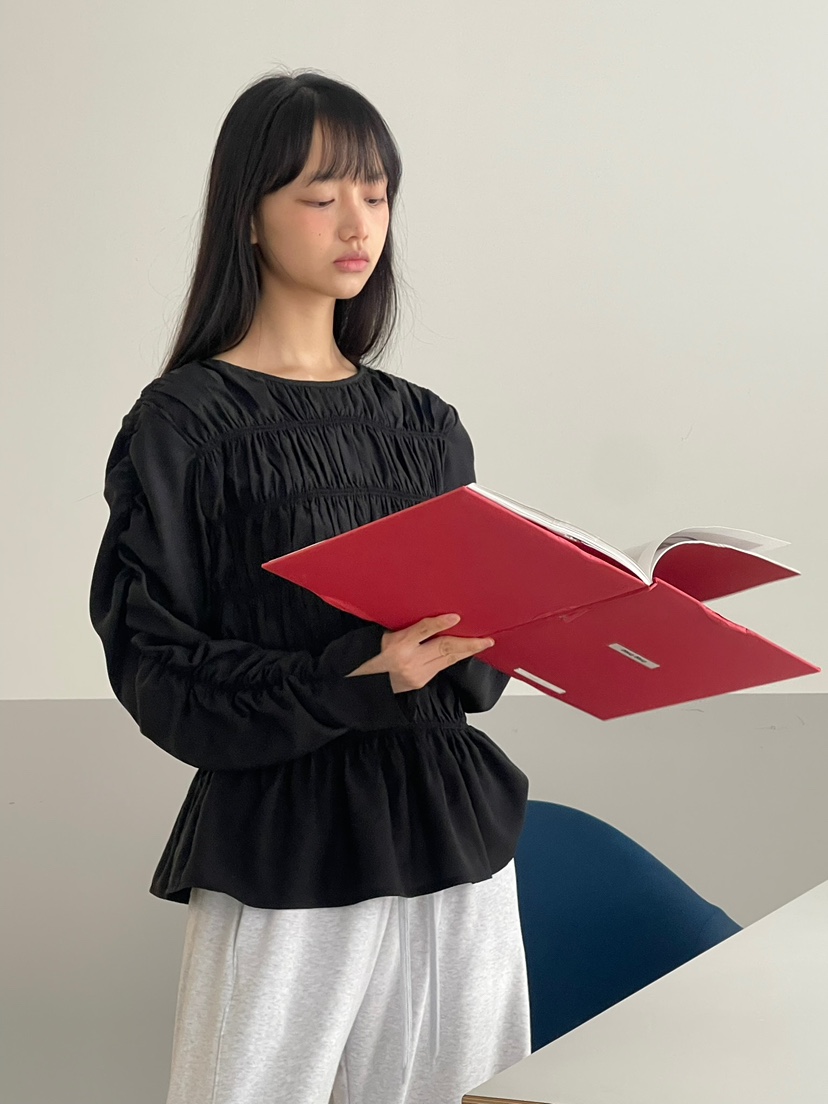 ANOTHER AVENUE韓國直郵女裝新品職業熱賣襯衫蕾絲衫褶皺ANOTHER AVENUE襯衫/蕾絲衫