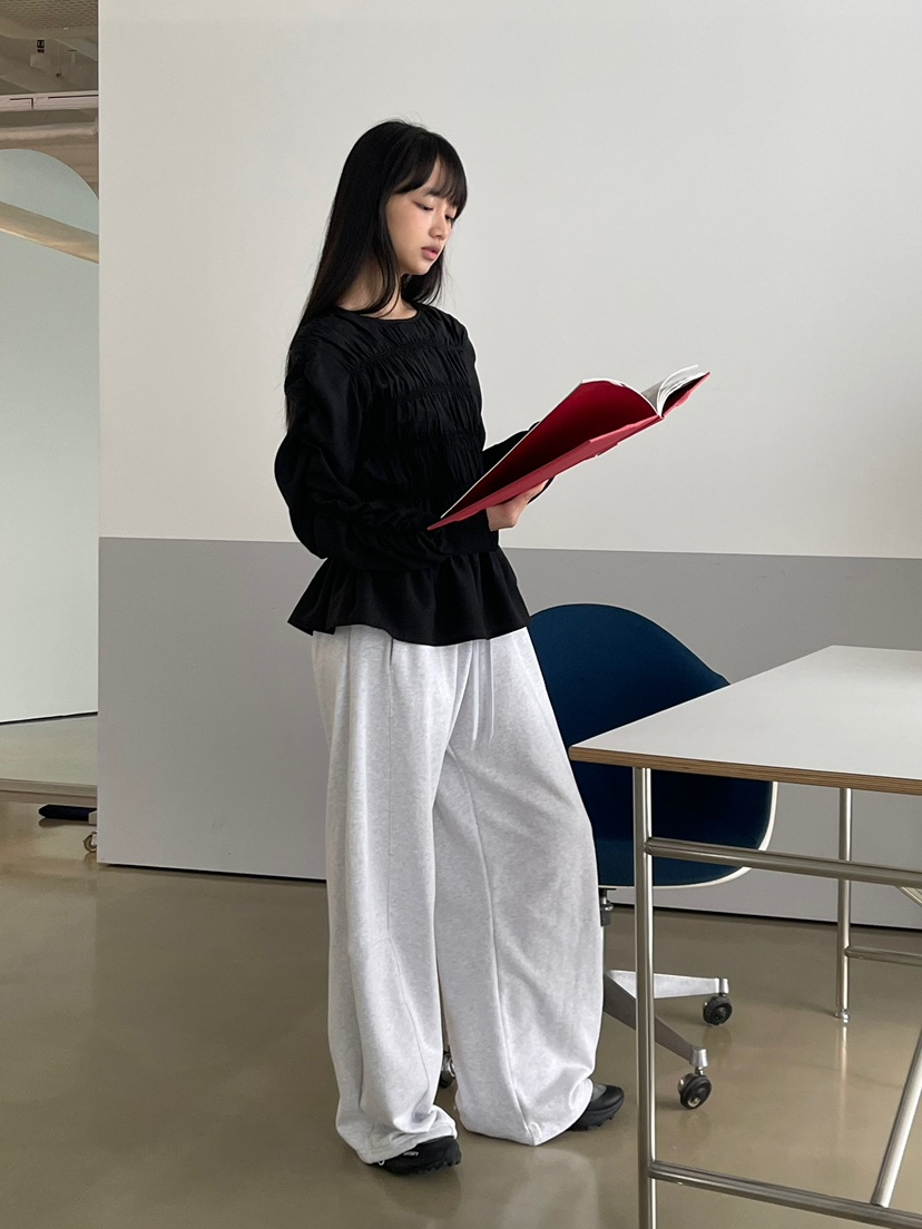 ANOTHER AVENUE韓國直郵女裝新品職業熱賣襯衫蕾絲衫褶皺ANOTHER AVENUE襯衫/蕾絲衫