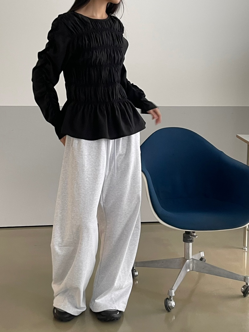 ANOTHER AVENUE韓國直郵女裝新品職業熱賣襯衫蕾絲衫褶皺ANOTHER AVENUE襯衫/蕾絲衫