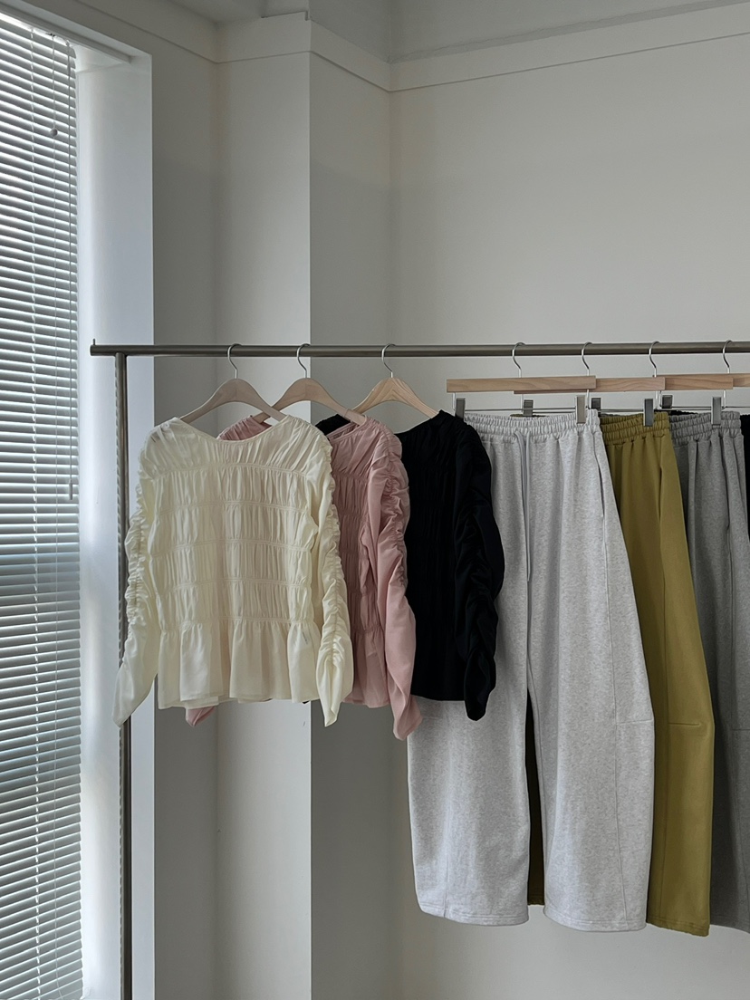 ANOTHER AVENUE韓國直郵女裝新品職業熱賣襯衫蕾絲衫褶皺ANOTHER AVENUE襯衫/蕾絲衫