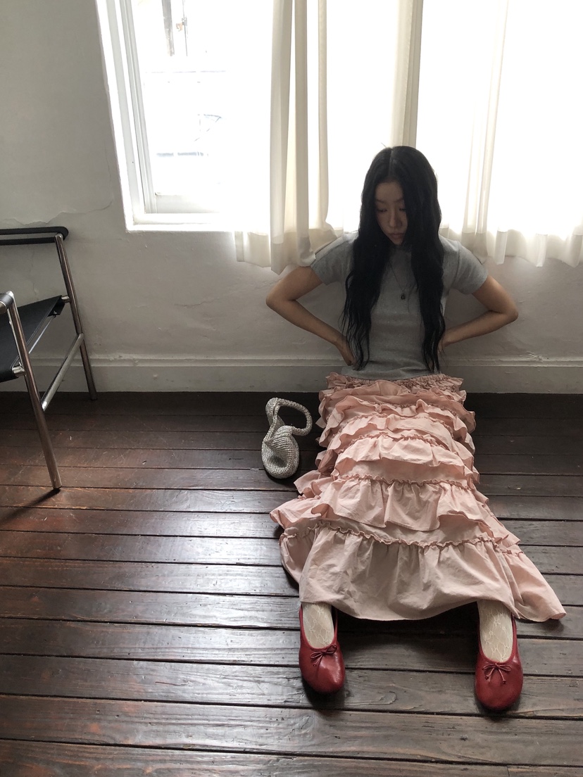 SUNDER MARKET韓國東大門代購女士新品休閑熱賣人氣長裙SUNDER MARKET長裙