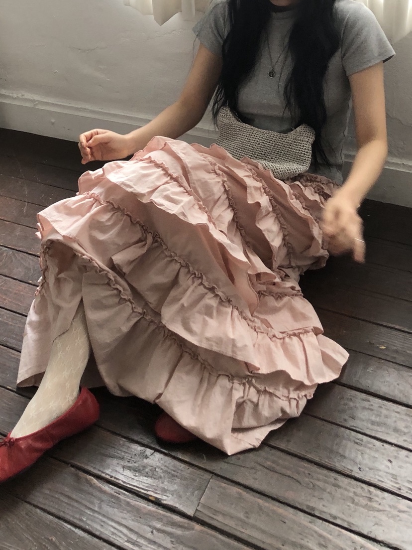 SUNDER MARKET韓國東大門代購女士新品休閑熱賣人氣長裙SUNDER MARKET長裙