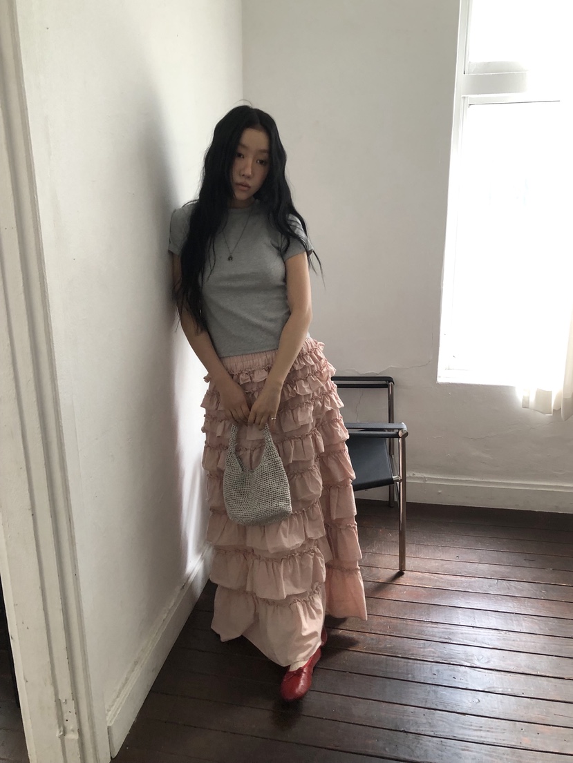 SUNDER MARKET韓國東大門代購女士新品休閑熱賣人氣長裙SUNDER MARKET長裙