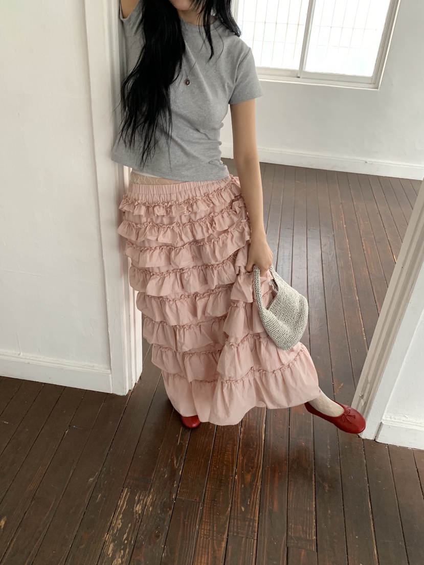 SUNDER MARKET韓國東大門代購女士新品休閑熱賣人氣長裙SUNDER MARKET長裙