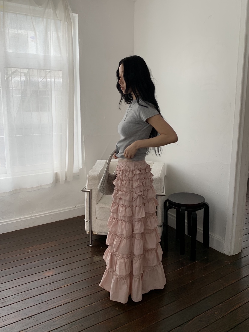 SUNDER MARKET韓國東大門代購女士新品休閑熱賣人氣長裙SUNDER MARKET長裙