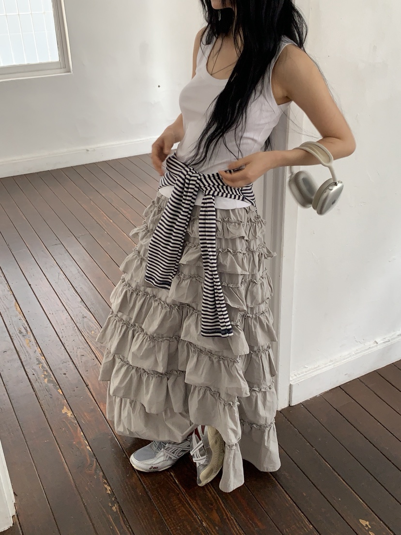 SUNDER MARKET韓國東大門代購女士新品休閑熱賣人氣長裙SUNDER MARKET長裙