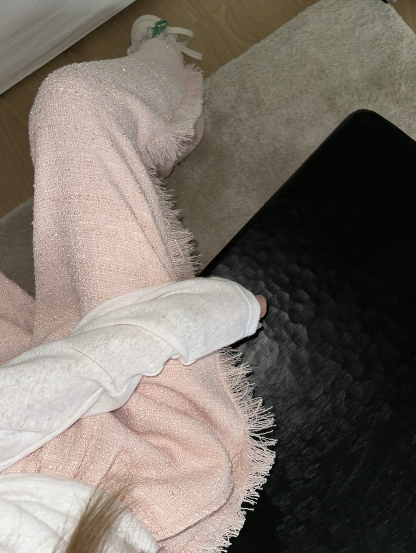 ZEROZERO韓國直郵女裝新品推薦人氣26春夏休閑褲粗花呢流蘇ZEROZERO休閑褲