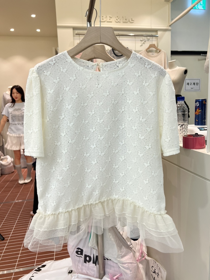 BE&amp;BE韓國代購女士新品時尚26春夏熱賣職業人氣推薦T恤BE&beT恤圖色1