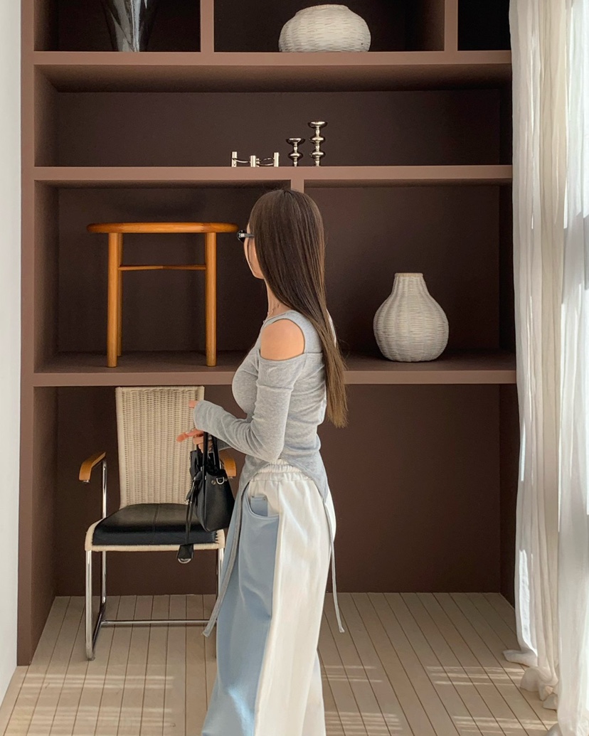 REVE CITE-L韓國東大門代購女士新款人氣休閑時尚長袖T恤REVE CITE-L長袖T恤