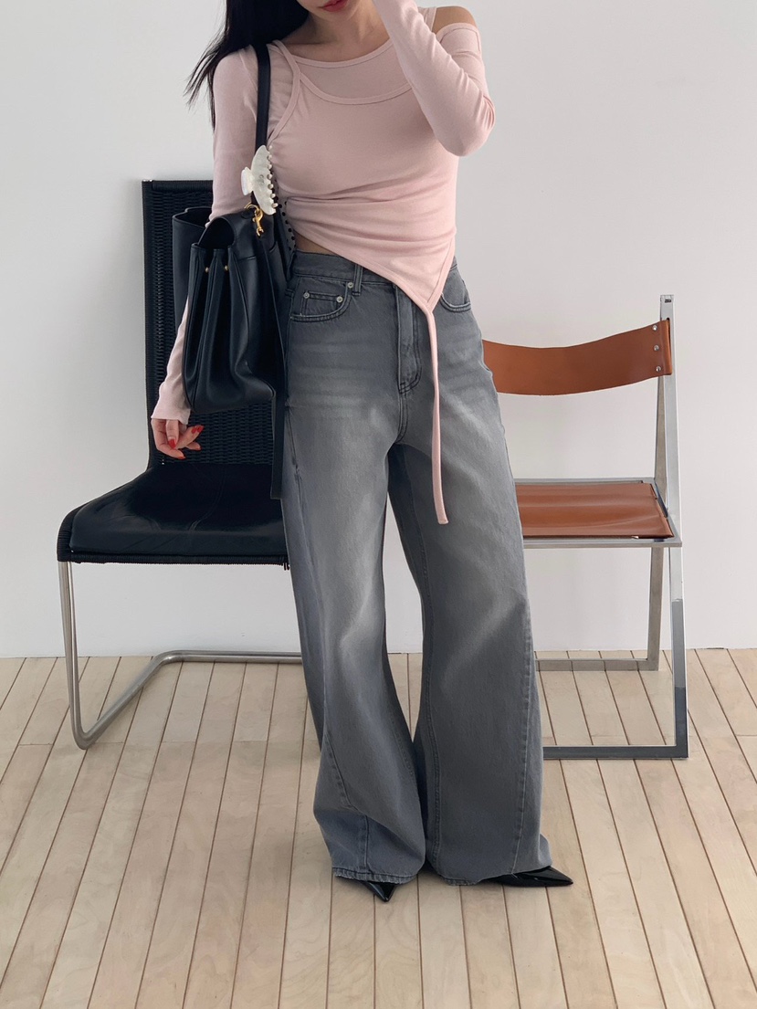 REVE CITE-L韓國東大門代購女士新款人氣休閑時尚長袖T恤REVE CITE-L長袖T恤