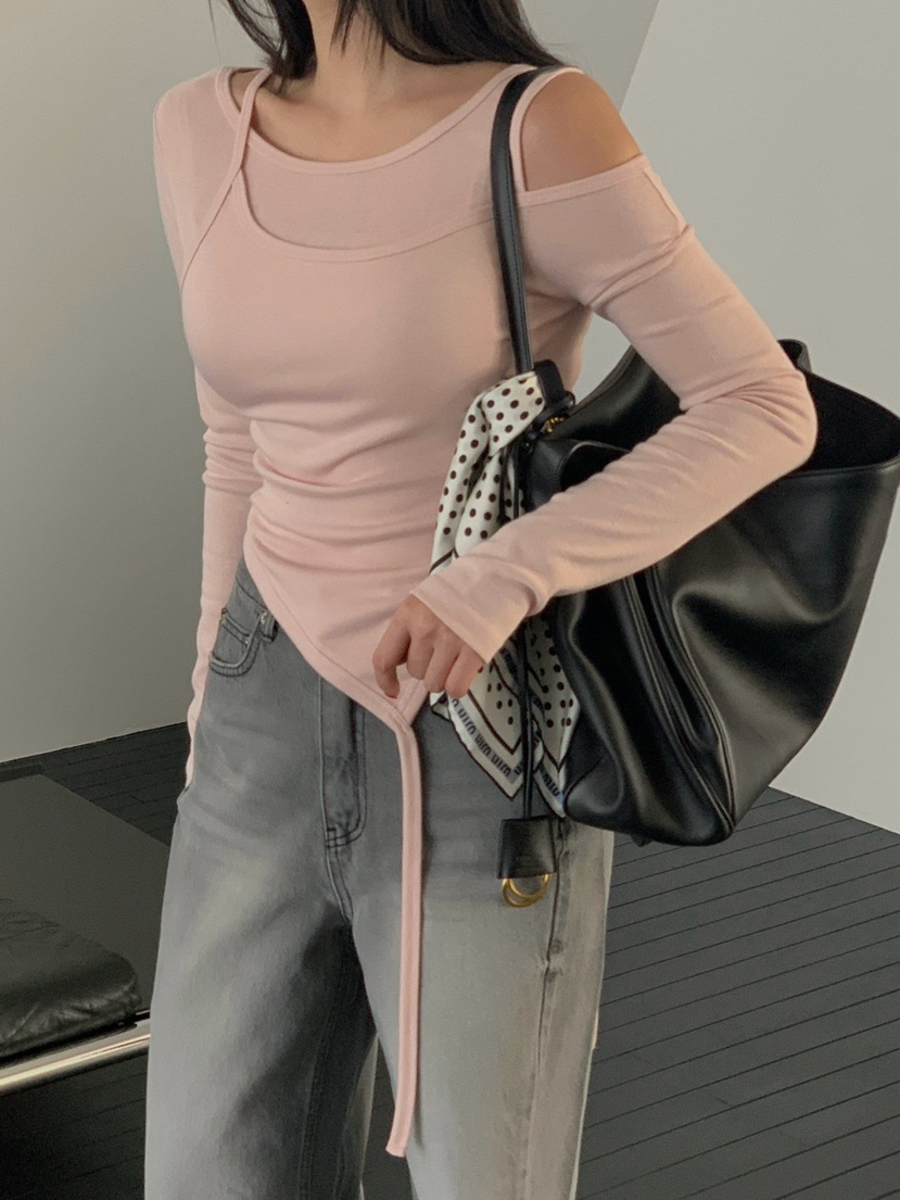 REVE CITE-L韓國東大門代購女士新款人氣休閑時尚長袖T恤REVE CITE-L長袖T恤