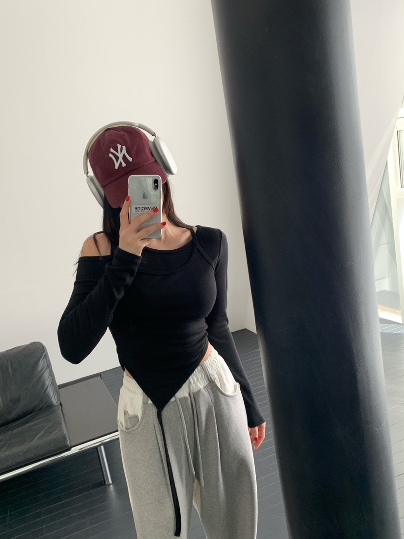 REVE CITE-L韓國東大門代購女士新款人氣休閑時尚長袖T恤REVE CITE-L長袖T恤圖色2