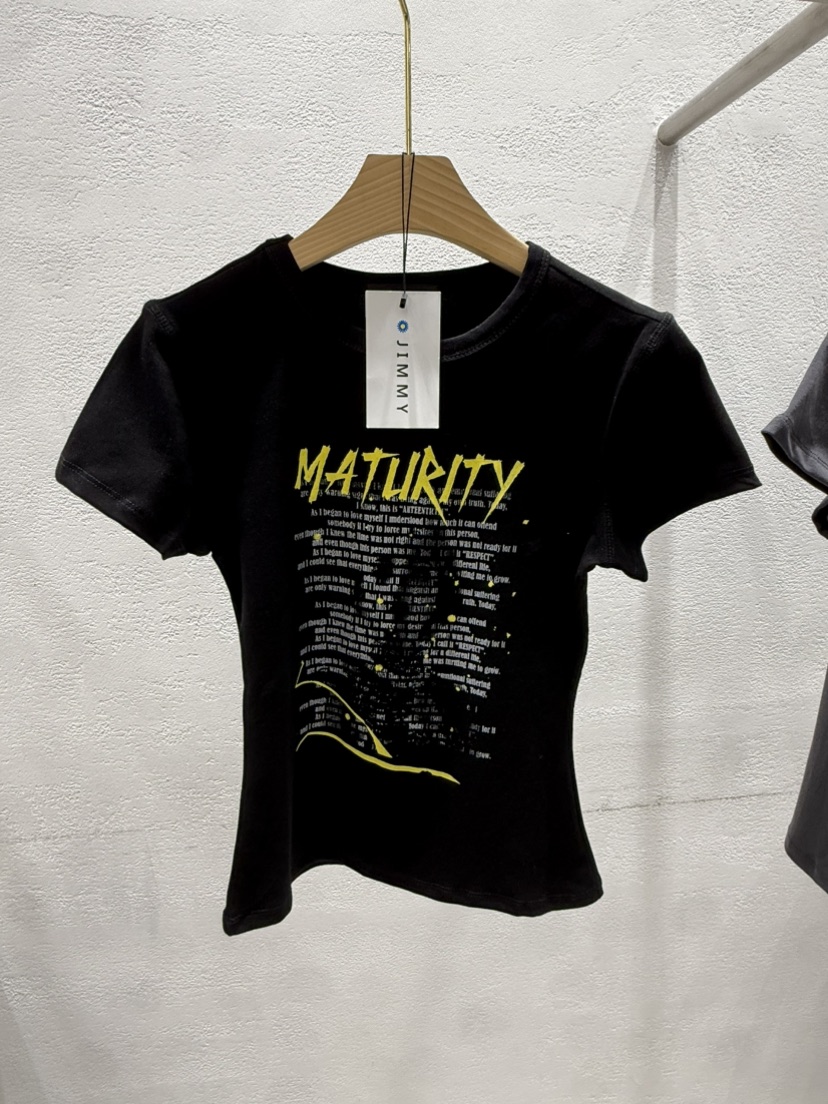 JIMMY韓國代購女士新品休閑熱賣時尚26春夏人氣職業推薦T恤JIMMY/REMAKET恤圖色1