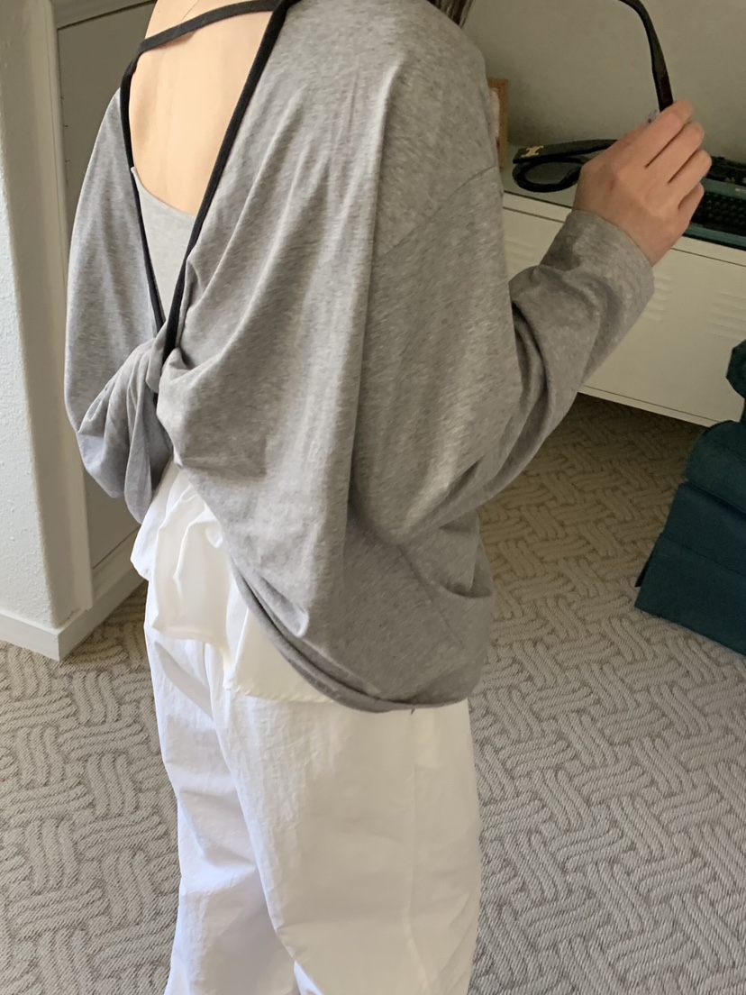 LIKEVAM韓國東大門直郵女裝新品職業熱賣推薦休閑長袖T恤LIKEVAM長袖T恤