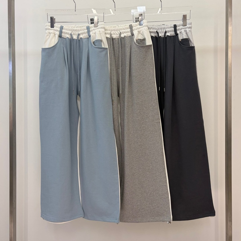 REVE CITE-L韓國東大門代購女士新品推薦26春夏休閑褲羅紋REVE CITE-L休閑褲