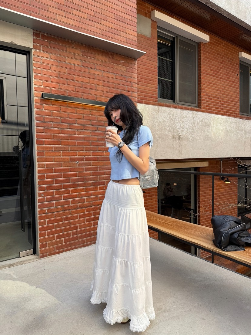 SOLAR韓國直郵女裝新款時尚人氣26春夏推薦休閑熱賣職業長裙SOLAR長裙