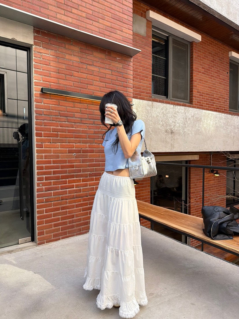 SOLAR韓國直郵女裝新款時尚人氣26春夏推薦休閑熱賣職業長裙SOLAR長裙