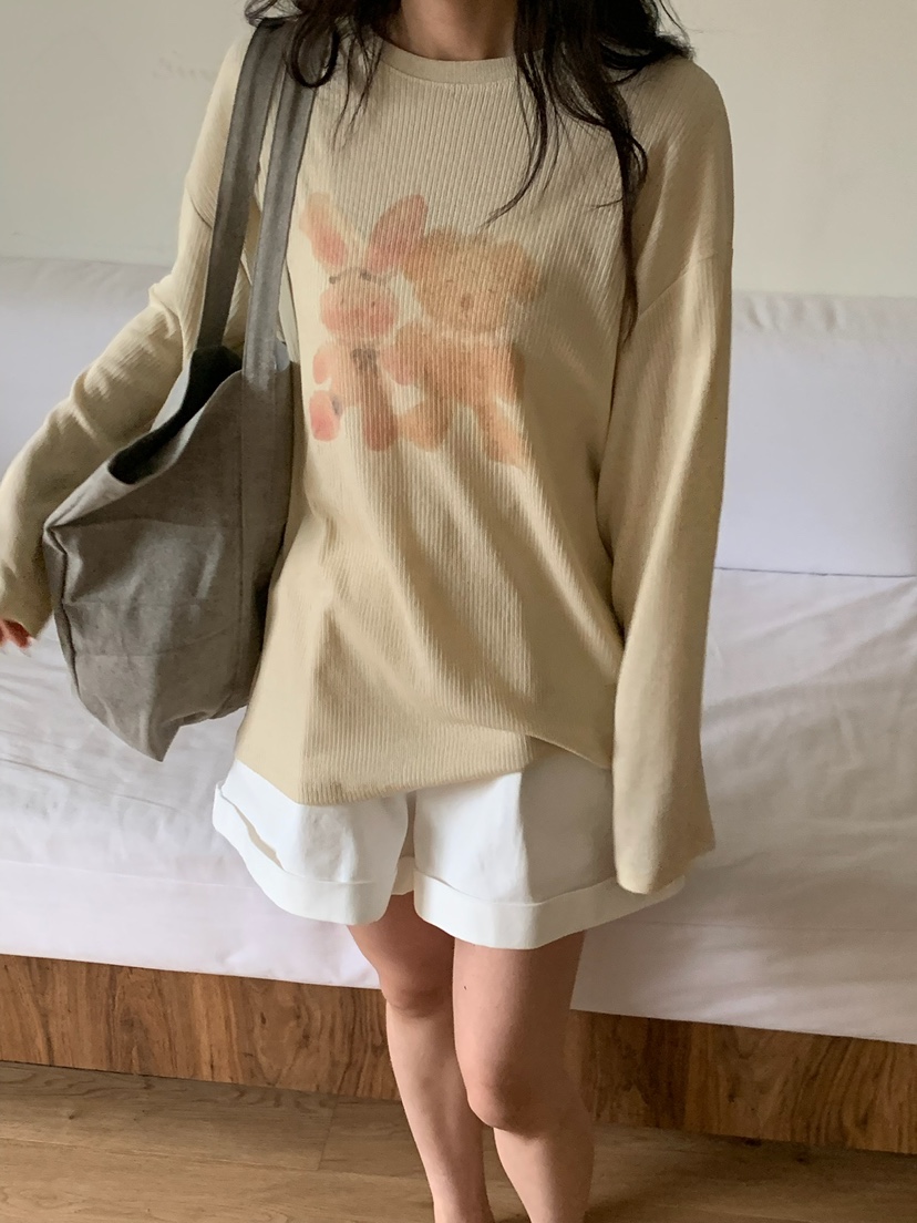 BLEECKER韓國代購女士新款26春夏休閑職業時尚推薦長袖T恤BLEECKER長袖T恤