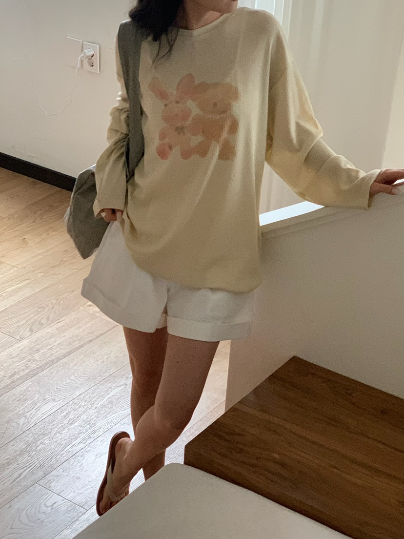 BLEECKER韓國代購女士新款26春夏休閑職業時尚推薦長袖T恤BLEECKER長袖T恤