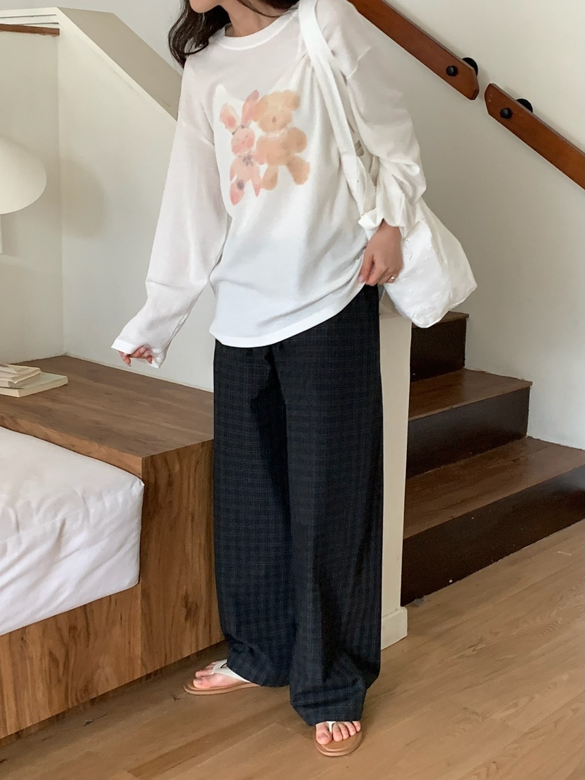 BLEECKER韓國代購女士新款26春夏休閑職業時尚推薦長袖T恤BLEECKER長袖T恤