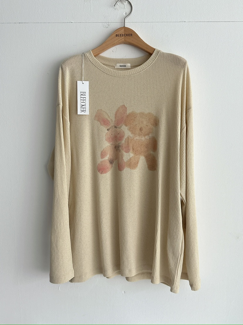 BLEECKER韓國代購女士新款26春夏休閑職業時尚推薦長袖T恤BLEECKER長袖T恤圖色2