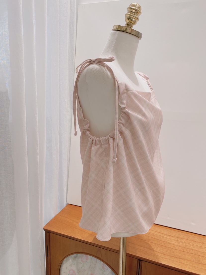 LETAILOR韓國東大門代購女士新款職業休閑熱賣吊帶背心格子LETAILOR吊帶/背心