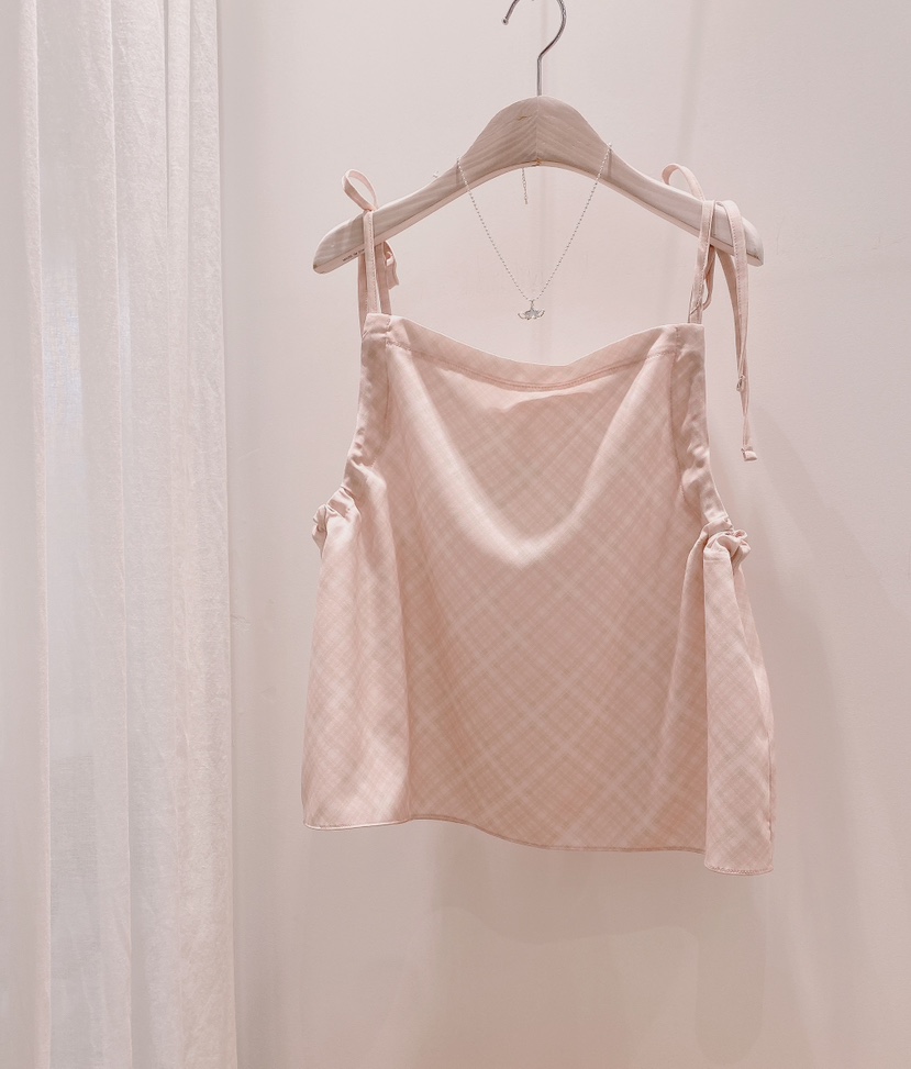 LETAILOR韓國東大門代購女士新款職業休閑熱賣吊帶背心格子LETAILOR吊帶/背心