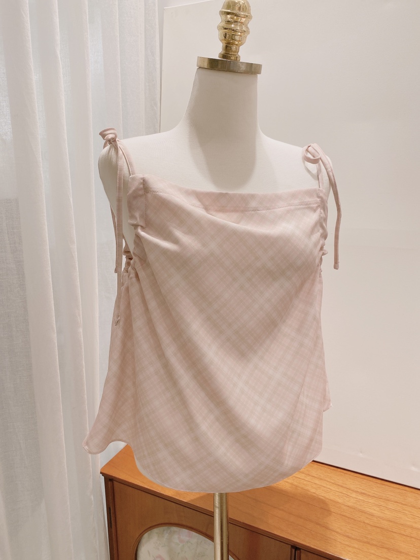 LETAILOR韓國東大門代購女士新款職業休閑熱賣吊帶背心格子LETAILOR吊帶/背心