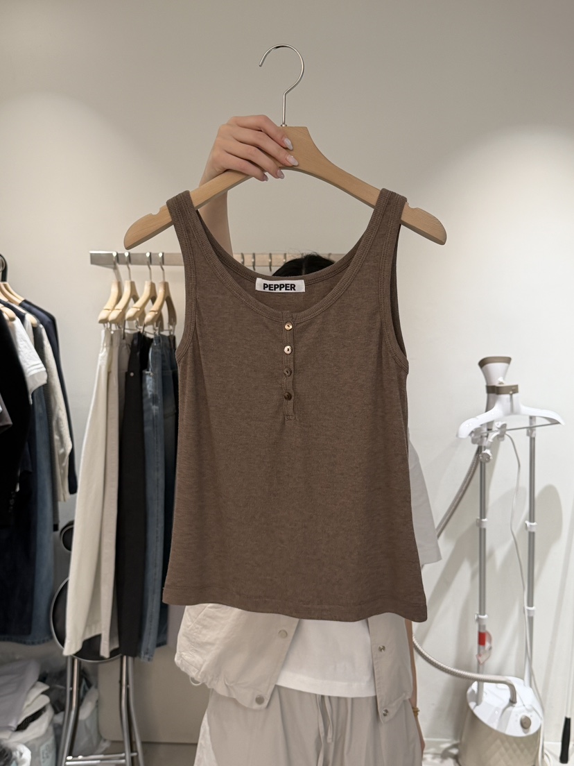 PEPPER-L韓國東大門代購女裝新品時尚職業休閑熱賣吊帶背心PEPPER吊帶/背心圖色3