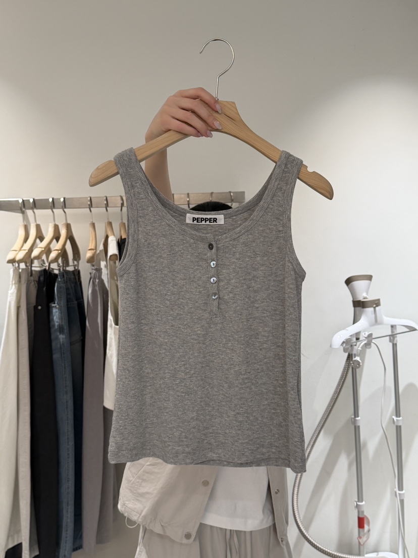 PEPPER-L韓國東大門代購女裝新品時尚職業休閑熱賣吊帶背心PEPPER吊帶/背心圖色4
