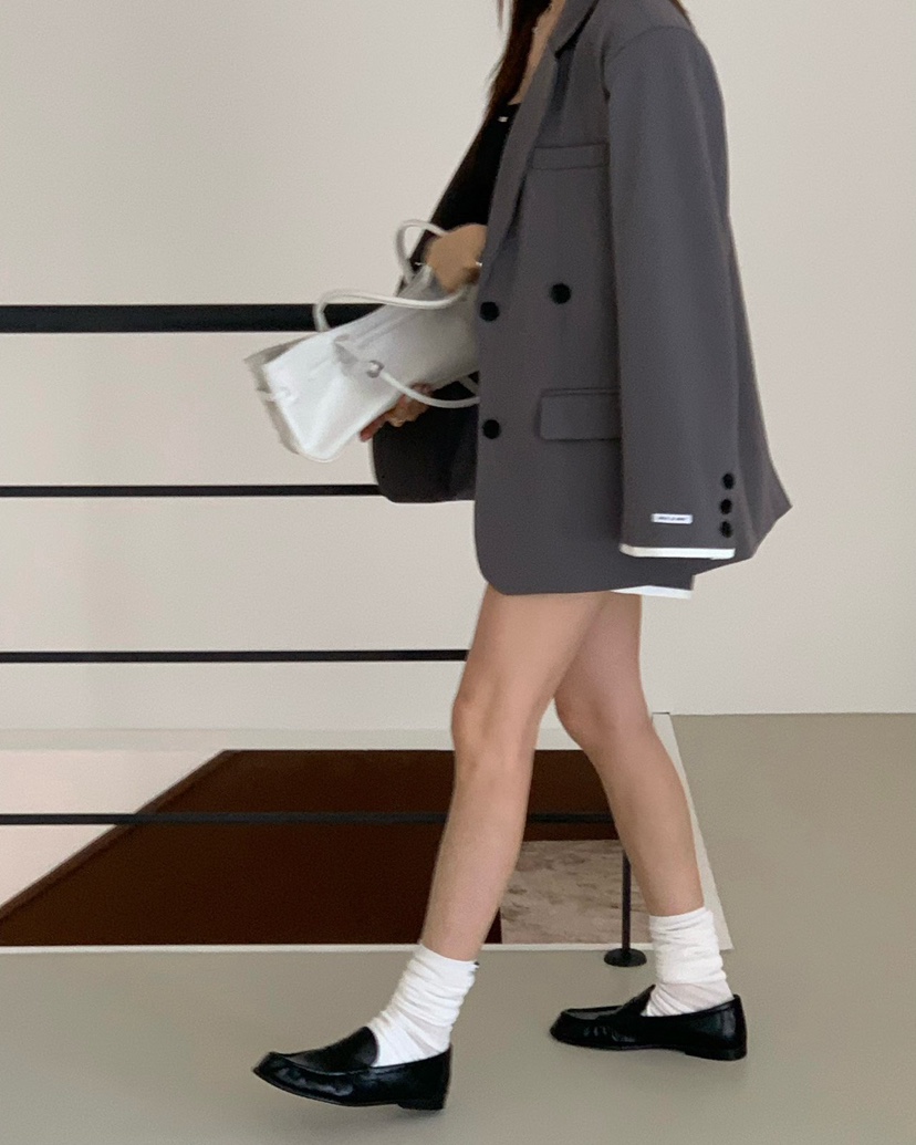 REVE CITE-L韓國代購女裝新款人氣熱賣休閑26春夏夾克含腰繩REVE CITE-L夾克