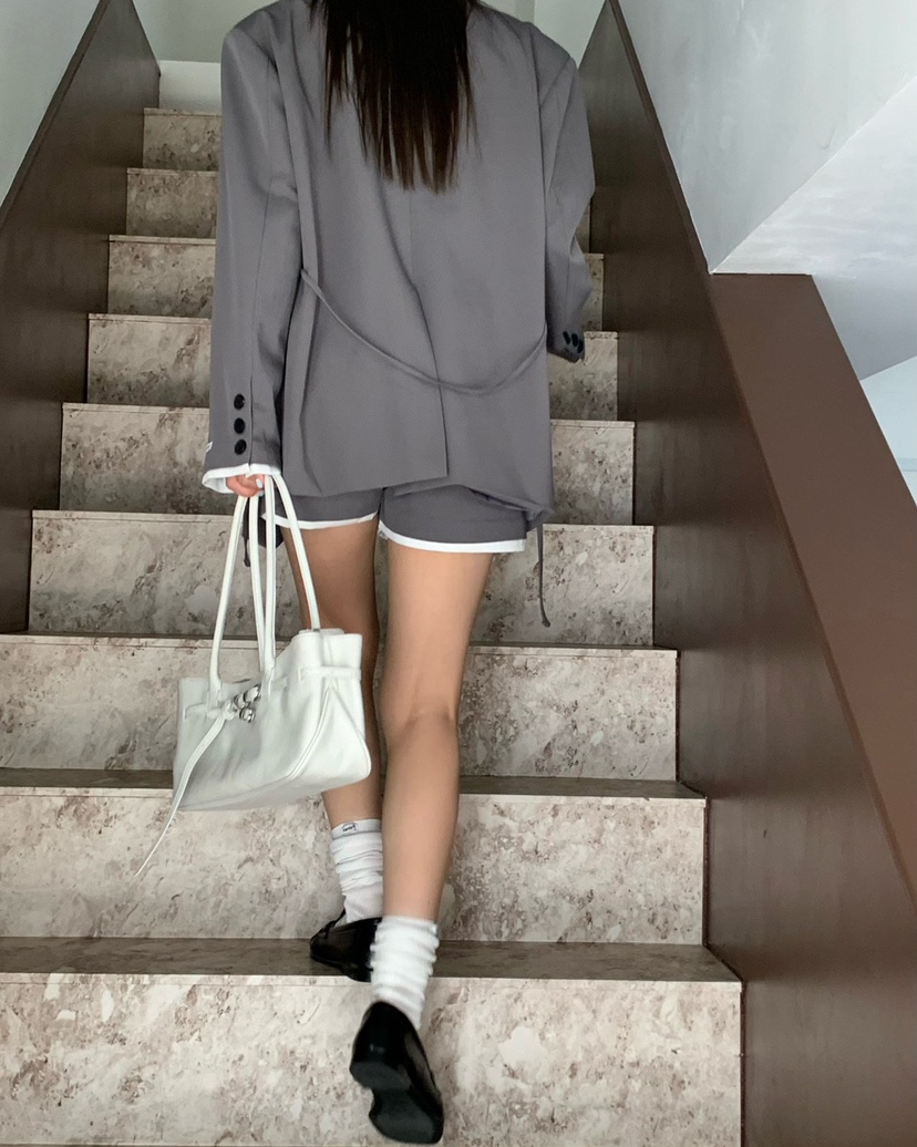 REVE CITE-L韓國代購女裝新款人氣熱賣休閑26春夏夾克含腰繩REVE CITE-L夾克