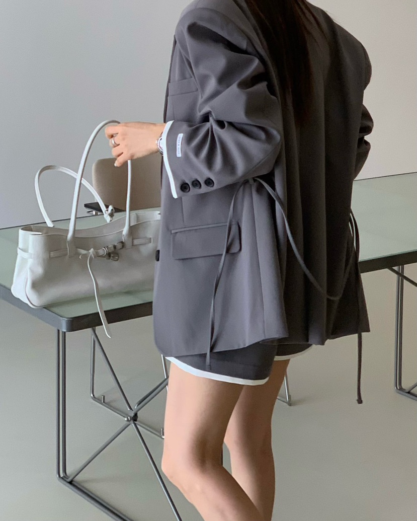 REVE CITE-L韓國代購女裝新款人氣熱賣休閑26春夏夾克含腰繩REVE CITE-L夾克