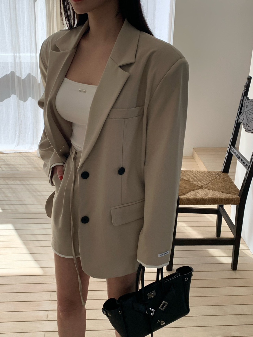 REVE CITE-L韓國代購女裝新款人氣熱賣休閑26春夏夾克含腰繩REVE CITE-L夾克