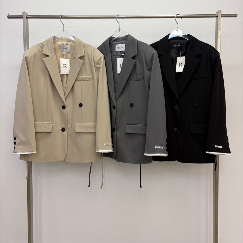 REVE CITE-L韓國代購女裝新款人氣熱賣休閑26春夏夾克含腰繩REVE CITE-L夾克