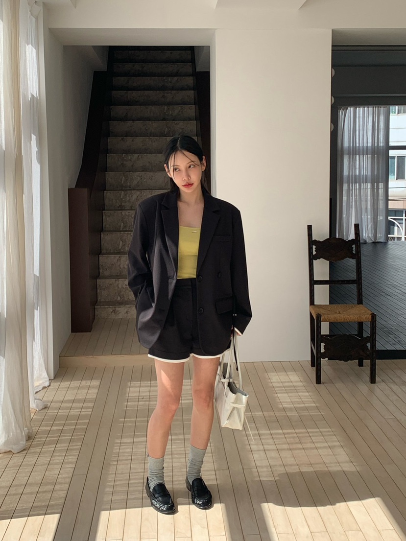 REVE CITE-L韓國代購女裝新款人氣熱賣休閑26春夏夾克含腰繩REVE CITE-L夾克圖色2