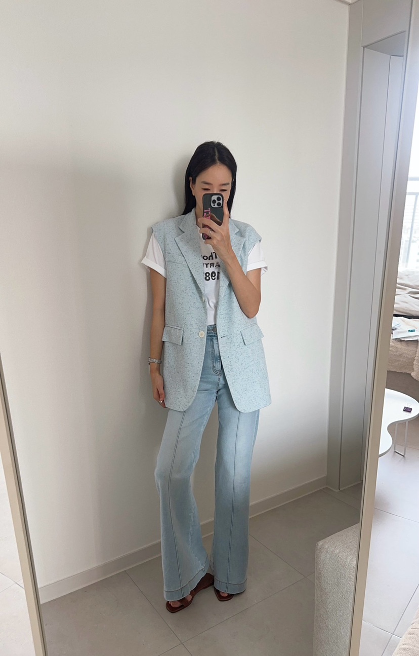 SOUIT韓國直郵女士新品熱賣人氣職業推薦時尚26春夏休閑馬甲SOUIT by mabel-L馬甲