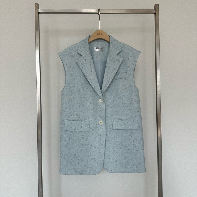 SOUIT韓國直郵女士新品熱賣人氣職業推薦時尚26春夏休閑馬甲SOUIT by mabel-L馬甲