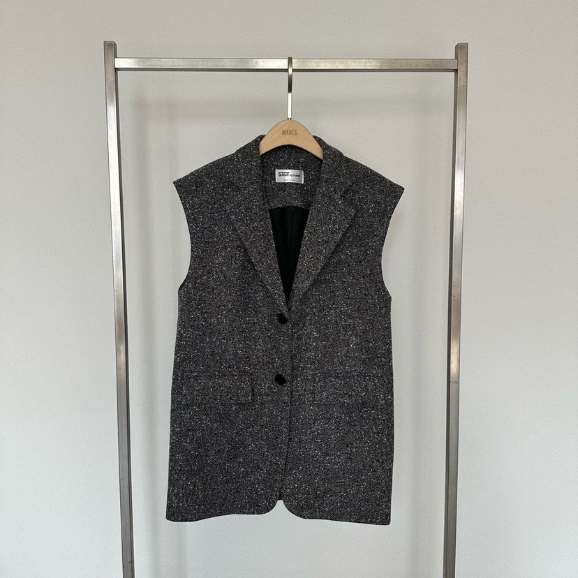 SOUIT韓國直郵女士新品熱賣人氣職業推薦時尚26春夏休閑馬甲SOUIT by mabel-L馬甲