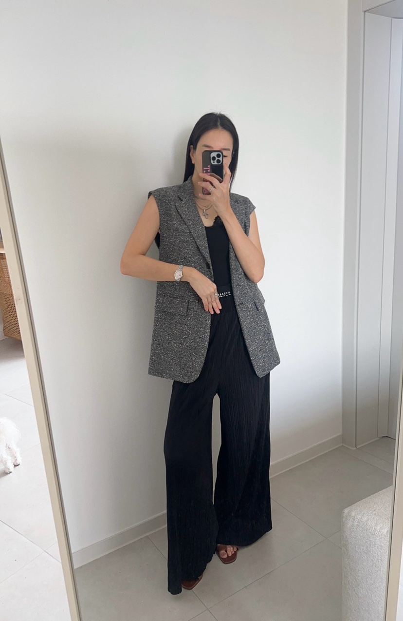 SOUIT韓國直郵女士新品熱賣人氣職業推薦時尚26春夏休閑馬甲SOUIT by mabel-L馬甲