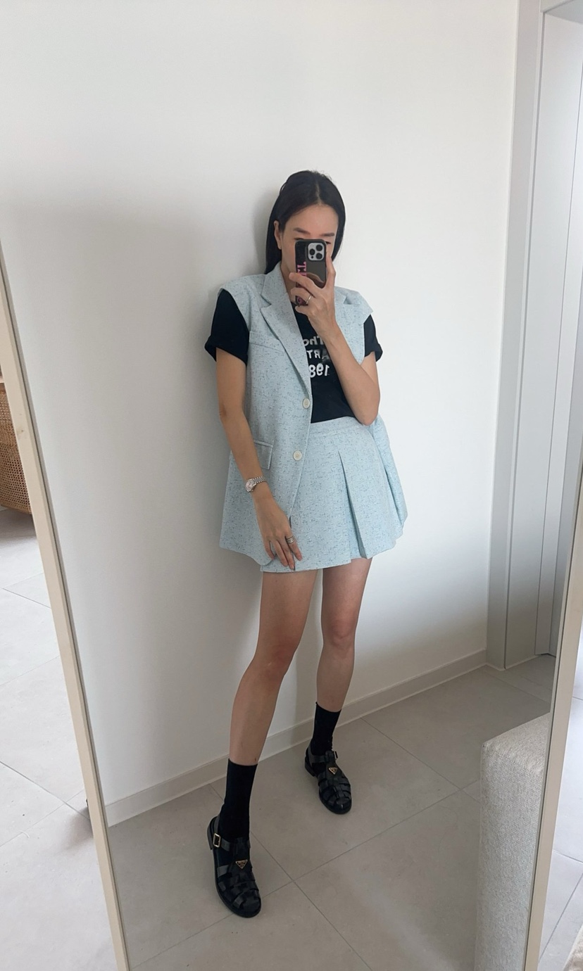 SOUIT韓國直郵女士新品熱賣人氣職業推薦時尚26春夏休閑馬甲SOUIT by mabel-L馬甲