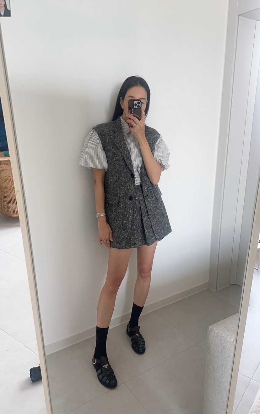 SOUIT韓國直郵女士新品熱賣人氣職業推薦時尚26春夏休閑馬甲SOUIT by mabel-L馬甲