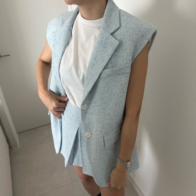 SOUIT韓國直郵女士新品熱賣人氣職業推薦時尚26春夏休閑馬甲SOUIT by mabel-L馬甲圖色1