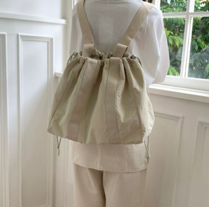 TROUVAILLE韓國東大門代購女裝新款休閑熱賣26春夏雙肩背包TROUVAILLE雙肩背包